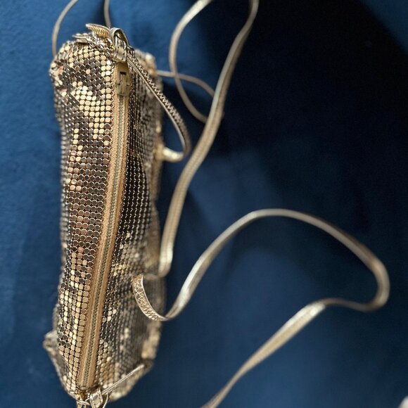 Whiting & Davis Vintage Gold Cocktail Purse - Picture 1 of 4